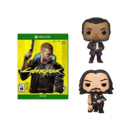 Cyberpunk 2077 Xbox One + 2 funkos (Takemura & Johnny)
