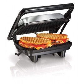 PARRILLA PANINI HAMILTON BEACH 25460 GOURMET ANTIADHERENTE ACERO INOX