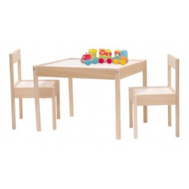 SET 1 MESA MINI PINTARRÓN Y 2 SILLAS MINI MONTESSORI INFANTIL